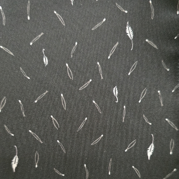 Adidas Men's Ultimate Polo Shirt in black with a feather Pattern, Size L, NWT - Picture 4 of 15